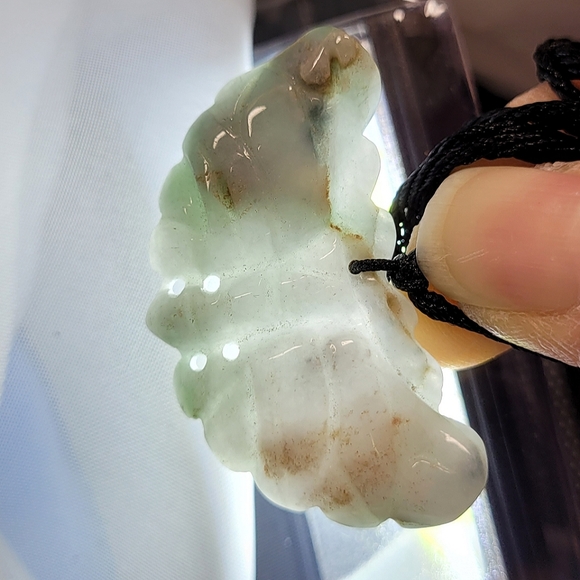 Certified Jadeite Butterfly Pendant NWT - Picture 5 of 5